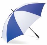 White/Blue Electro Golf Logo Umbrella