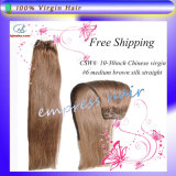 High Quality 100% Human Hair Weave Silk Straight Hair 8''-40'' in Stock