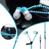 Fashion Gift Stereo Mobile Phone Zipper Earphone with Microphone