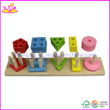 2014 Hot Geometric Shape Wooden Baby Stacking Toy (W13D052)