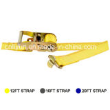 Proffessional Supplier of Logistic Ratchet Strap / Cargo Control Lashing Strap W/F 2-Piece Butterfly Fitting