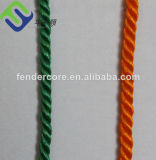 3 Strand PE Colored Rope / Brown Twisted Polypropylene Rope