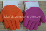 Polyester Gloves with Colorful Foam Latex Coating