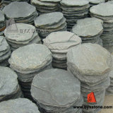 Green Irregular Round Stepping Stone Slate for Outdoor
