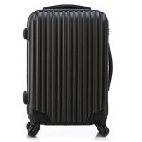ABS PC Elegant Black Hard Shell Travel Trolley Luggage