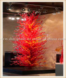 Red Blow Glass Sculpture for Restaurant Decoration F
