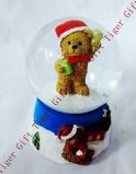 Polyresin Christmas Bear Snowglobe 45mm Tg2274