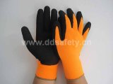 Fluorescent Nylon Black Latex Glove (DNL415)