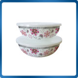 Enamel Deep Salad Bowl with Cover (HZY)