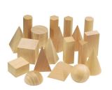 2014 New Wooden Geometric Solids, High Quality Math Wooden Toys, Hot Sale Geometric Blocks Shape Wooden Toys