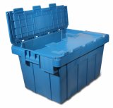 Nestable Plastic Crate for Logistics with Lid