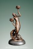Bronze Sculpture Bronze Statue Candle Holder (HY068)