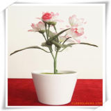 PU Silk Rose Simulation Flowers Plant for Decoration