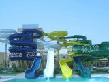 Different Helical Path Water Park Water Slides