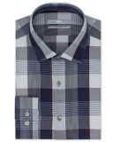 Men's Check Linen Long Sleeve Casual Shirt