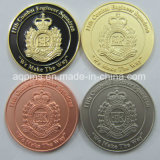 Crown Military Challege Coin in Brass with Varity Plating Finishing