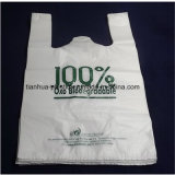 100% Biodegradable (corn starch) Compostable Vest Carrier Handle Plastic Bags