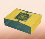 Yellow/Green Cardboard Art Paper Gift Box for Perfume Packaging (HYJ021)