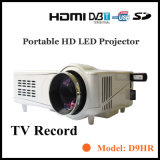 Portable DVB-T Projector Beamer Multimedia Home Theater Projector 1080p with DTV Record Function+ 150inch Image (D9HR)
