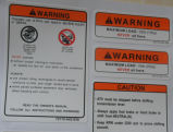 Customized Warning PVC Vinyl Label