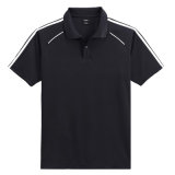 Men's Black Short Sleeve Quick Dry Polo Shirt (YRMP020)