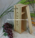 Low Price Natural Color Wooden Wine Box