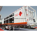 11-Tube Jumbo CNG Cylinder Tube Skid Container Trailer
