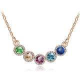 High-Grade Multicolor Glass Necklace Fashion Accessories