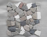 Slate Flagstone, Tiles on Mesh for Outdoor Paving, Natural Slate Wall Panel/Cultured Stone/Ledgestone