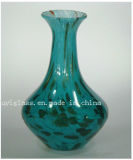Light Blue Decoration Craft Glass Vase