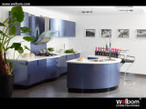 Metallic Blue Lacquer Kitchen Furniture