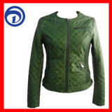 Lady's Garment Dyed PU Jacket Fashion Winter Jacket Qzydt-L-01