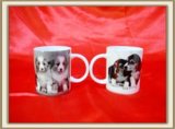 11oz Milk Porcelain Mug with Dog Design (LXT-0004)