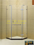 Feameless Diamond Tempered Glass Hinged Simple Shower Room (Y2063)