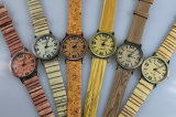 Watch Ladies Watch Leather Band Watch Wooden Pattern Watchquatz Watch Ad81660L