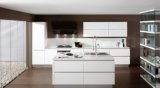 White Lacquer Kitchen Cabinet with Modern Design