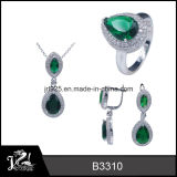 2015 Hot Sale Emerald Jewelry Pendant, 925 Sterling Silver Emerald Jewelry Wholesale, Fashion Jewellery