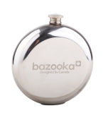 Round Hip Flask Made of Stainless Steel FDA LFGB Approved Wine Pot