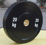 Fitness Equipment for Gym Black Rubber Bumper Olympic Plate