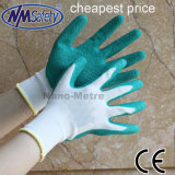 Nmsafety Green Latex Coated Labor Work Glove