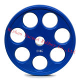 Gym Equipment Fitness Equipment 7 Holes Color Rubber Plate