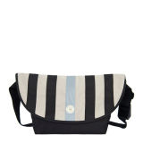 Stripe Laptop Messenger Bag