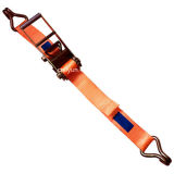 Professional Manufacture of Cargo Safety Control Lashing Strap /Ratchet Strap /Ratchet Tie Down W/Double J Hook, LC 5000kg 75mm