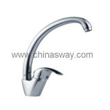 Economic Brass Kitchen Faucet with Movable Spout (SW-0805)