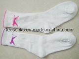 White Teryy Ladies Sports Socks