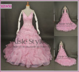Extravagant Pink Bubble Wedding Dress Prom Dress (MZ0850)