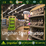 ISO Prefabricated Light Steel Structure Supermarket Construction Building
