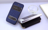 Contemporary Luxury Side Flip Style Phone Case for iPhone 4S (GL-B-I4S)