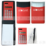 Multi-Function Leather Cover Calculator with Notebook and Ball Pen (LC806C)