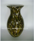 Deep Green Decoration Craft Glass Vase